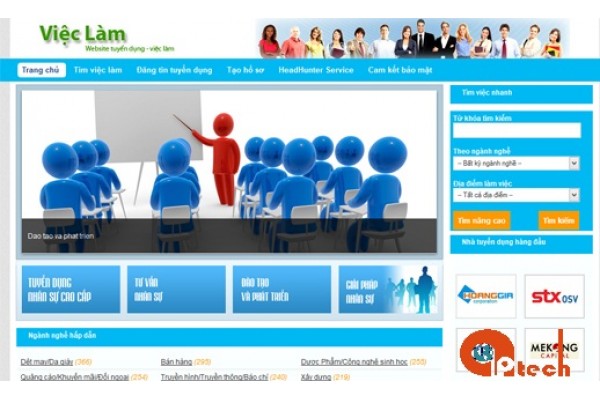 Thiết kế website tìm việc nhanh - Tuyển dụng
